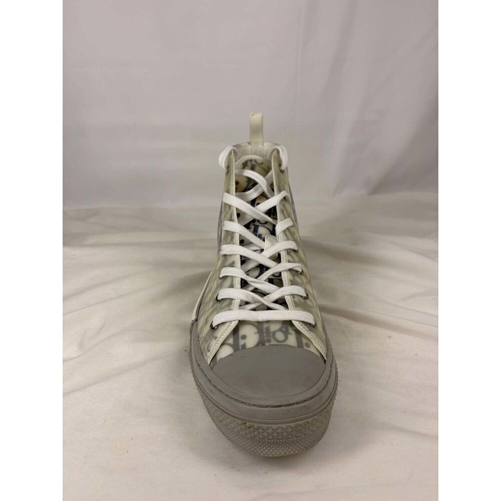 Dior B23 High Dior Oblique High Top Sneaker Blue Grey Mens US 14 SPB-EB 367939 - Picture 15 of 16